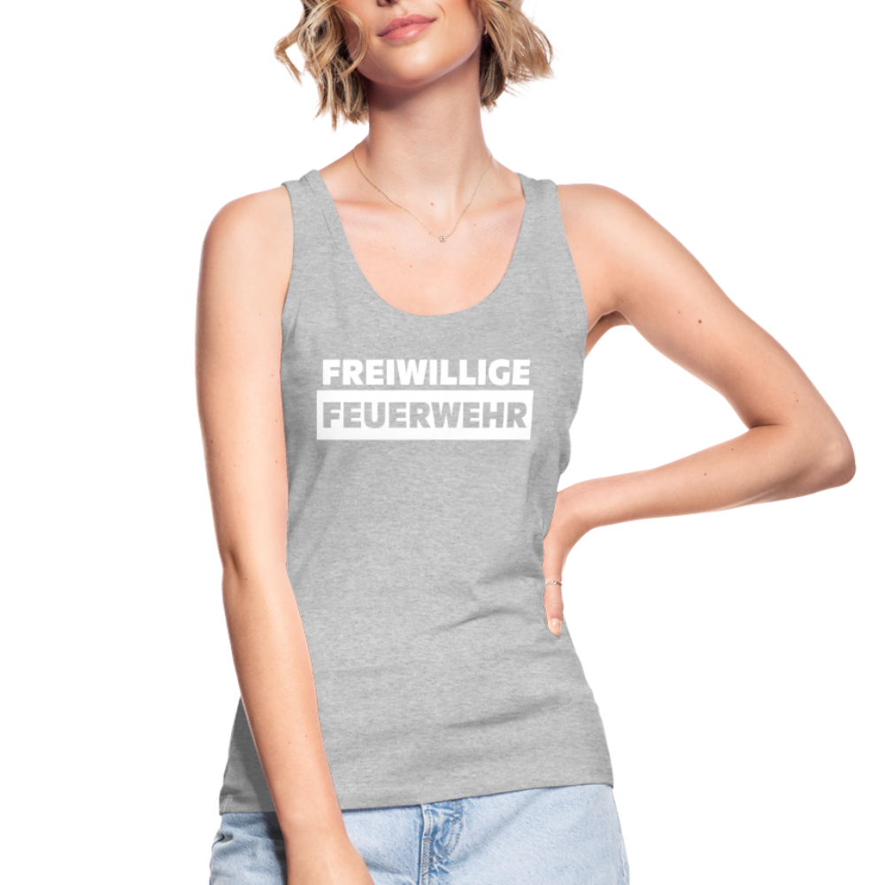 Freiwillige Feuerwehr - Frauen Tank Top aus 100% Bio-Baumwolle - Grau meliert