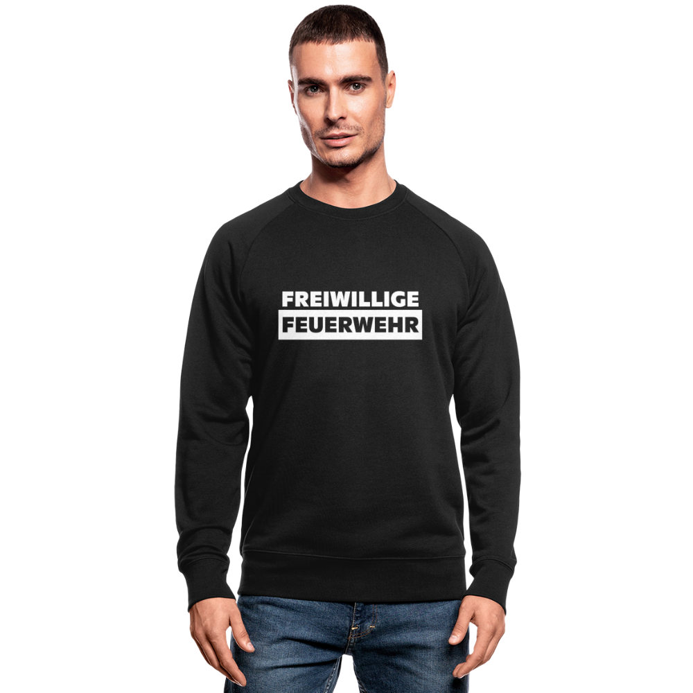 Freiwillige Feuerwehr - Männer Bio-Sweatshirt - Schwarz