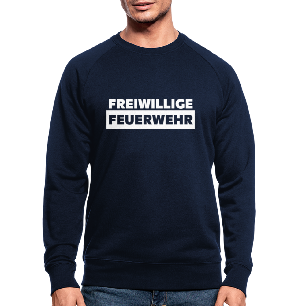 Freiwillige Feuerwehr - Männer Bio-Sweatshirt - Navy