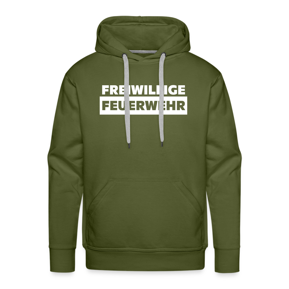 Freiwillige Feuerwehr - Männer Hoodie - Olivgrün