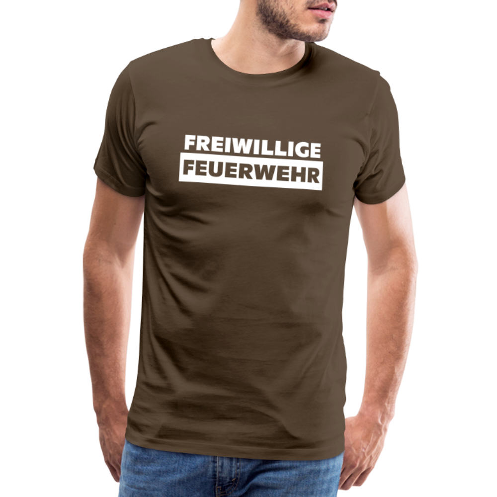 Freiwillige Feuerwehr - Männer T-Shirt - Edelbraun