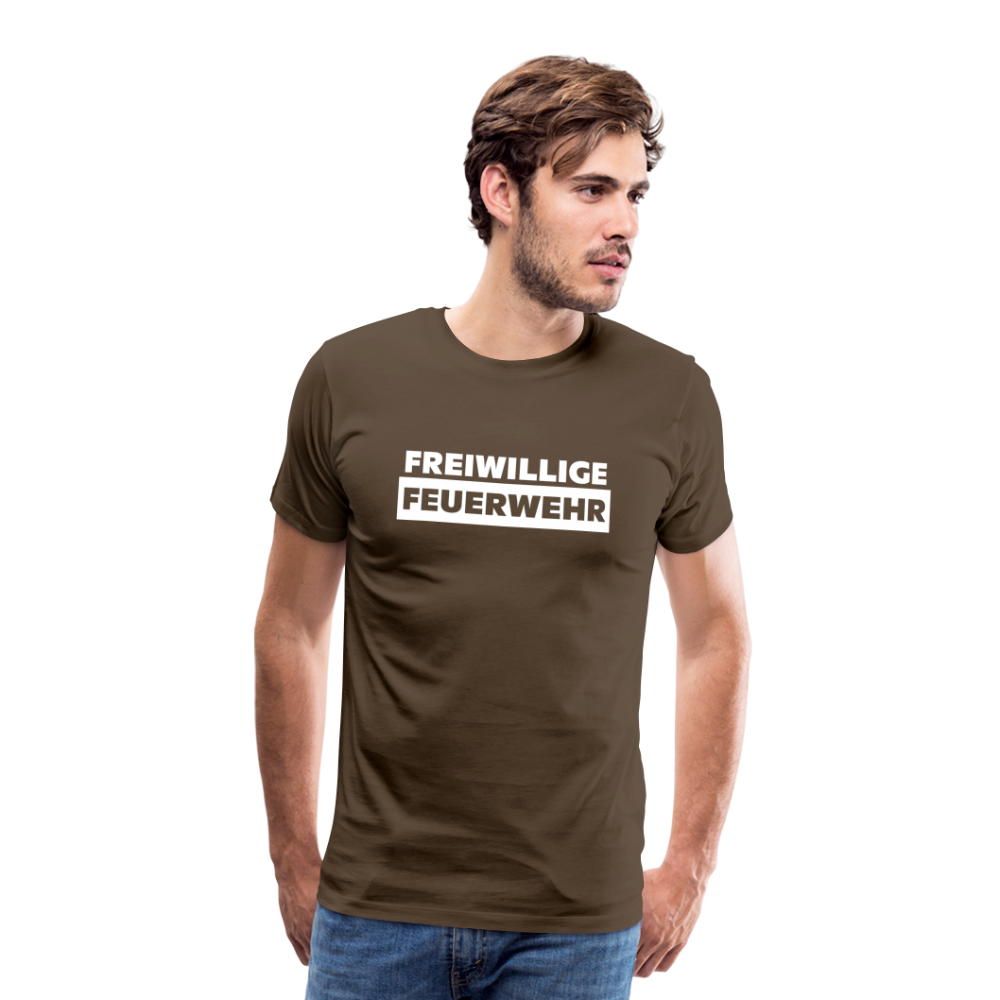 Freiwillige Feuerwehr - Männer T-Shirt - Edelbraun