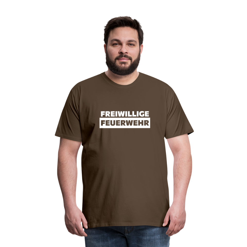 Freiwillige Feuerwehr - Männer T-Shirt - Edelbraun
