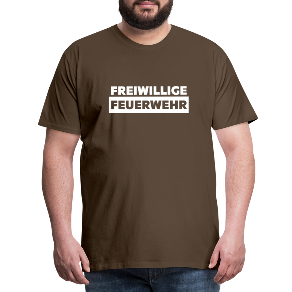 Freiwillige Feuerwehr - Männer T-Shirt - Edelbraun
