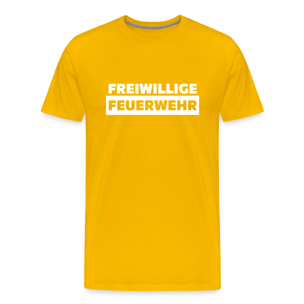 Freiwillige Feuerwehr - Männer T-Shirt - Sonnengelb