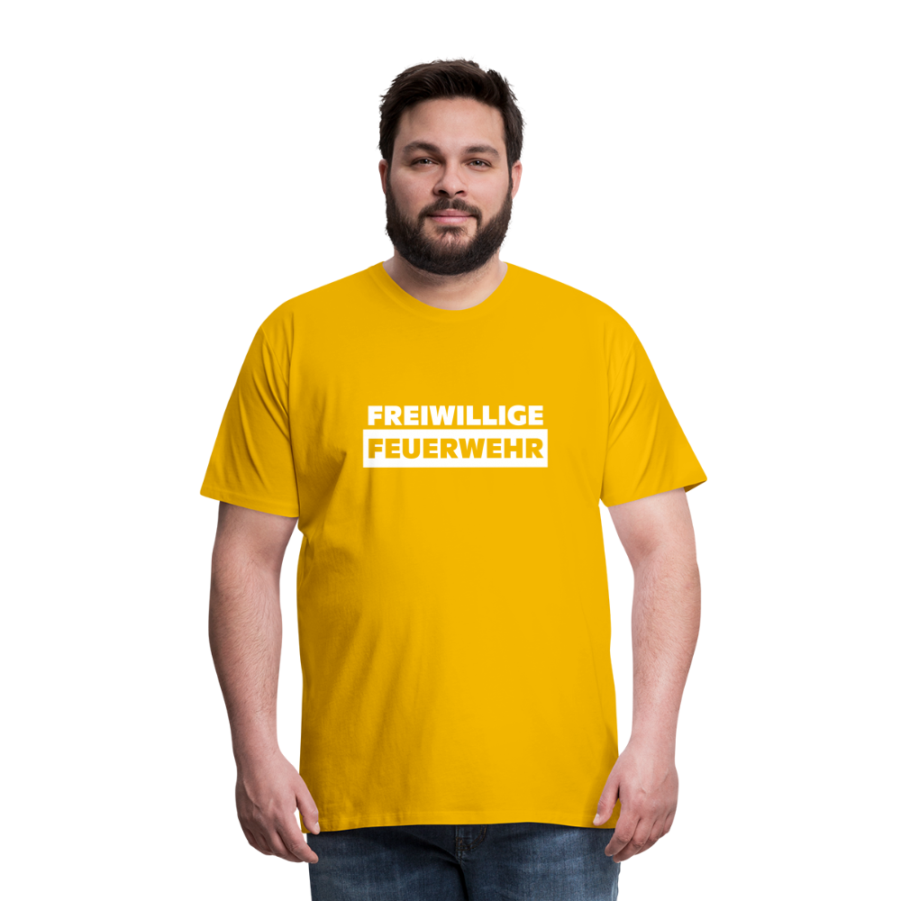 Freiwillige Feuerwehr - Männer T-Shirt - Sonnengelb
