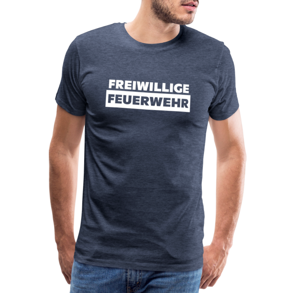 Freiwillige Feuerwehr - Männer T-Shirt - Blau meliert