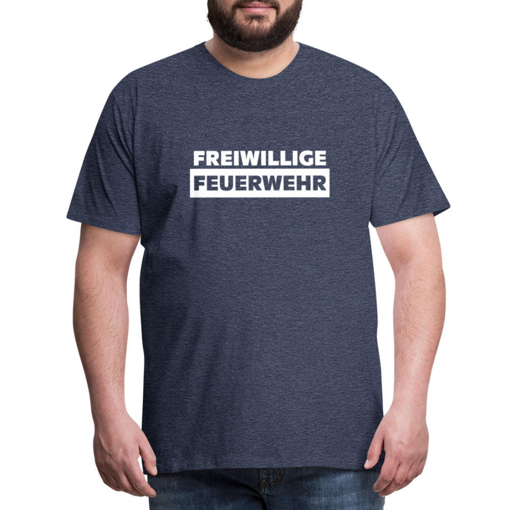 Freiwillige Feuerwehr - Männer T-Shirt - Blau meliert
