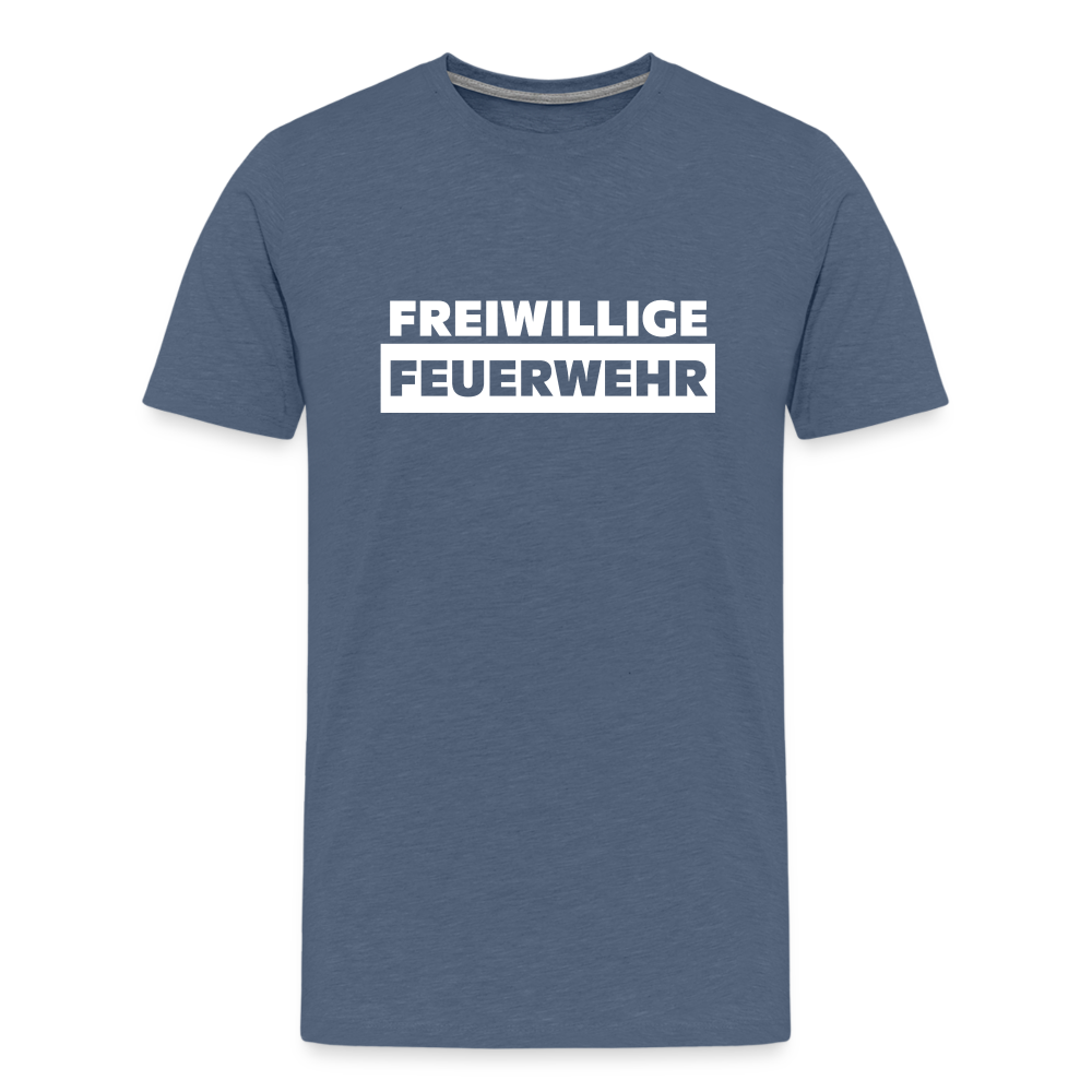 Freiwillige Feuerwehr - Männer T-Shirt - Blau meliert