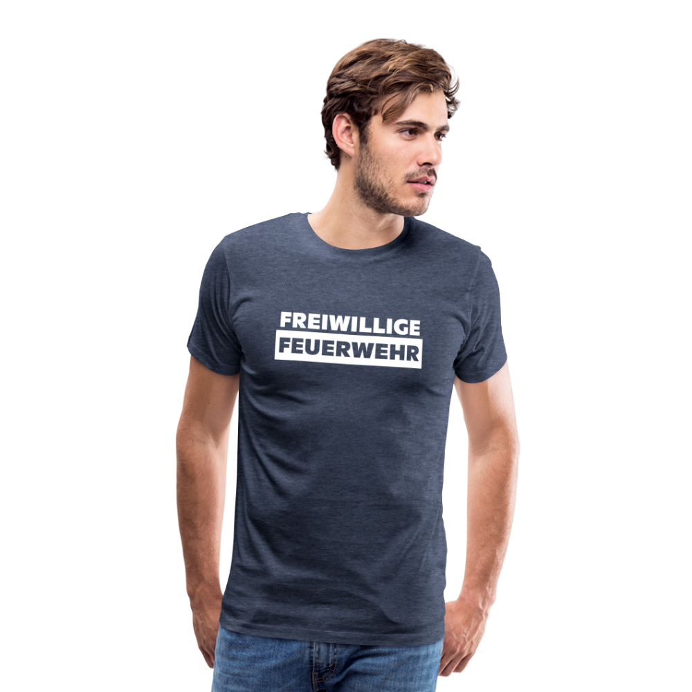 Freiwillige Feuerwehr - Männer T-Shirt - Blau meliert