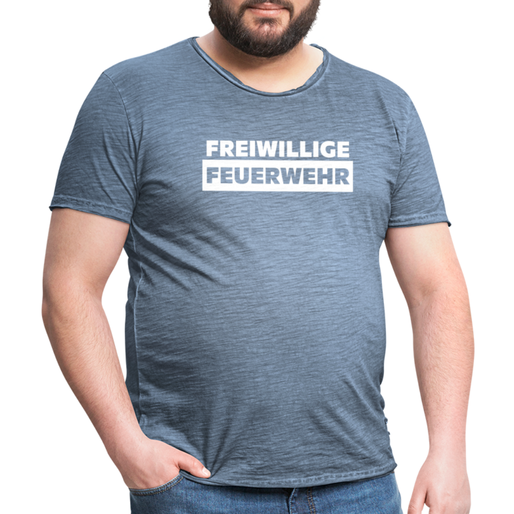 Freiwillige Feuerwehr - Männer Vintage T-Shirt - Vintage Denim