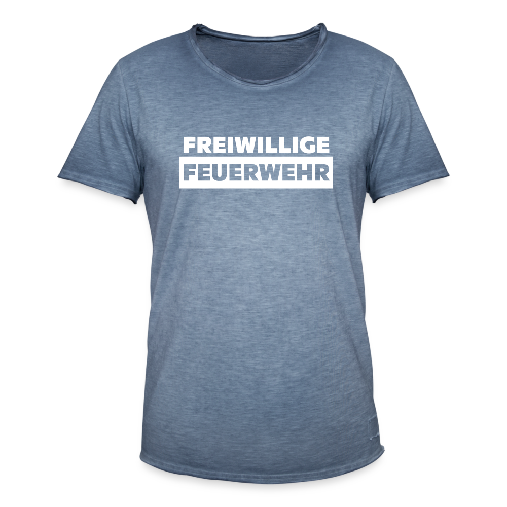 Freiwillige Feuerwehr - Männer Vintage T-Shirt - Vintage Denim