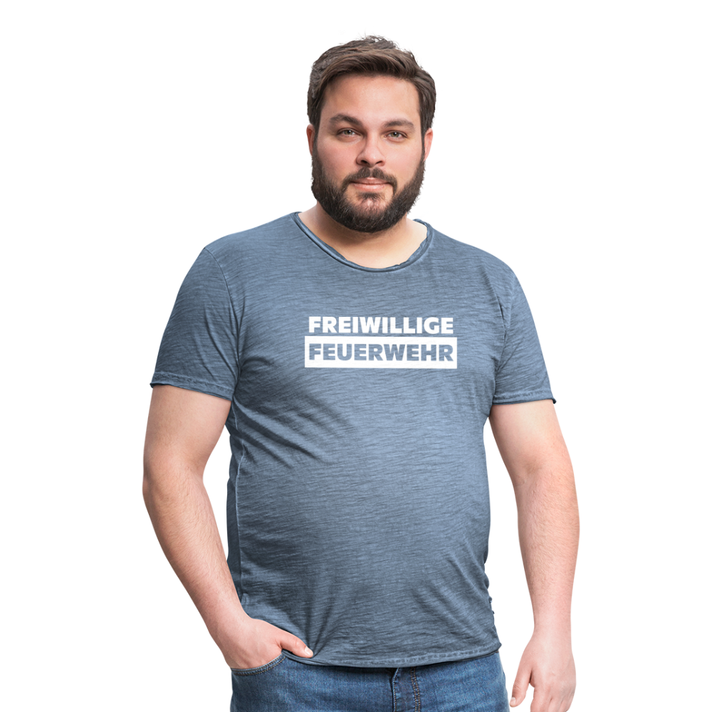 Freiwillige Feuerwehr - Männer Vintage T-Shirt - Vintage Denim