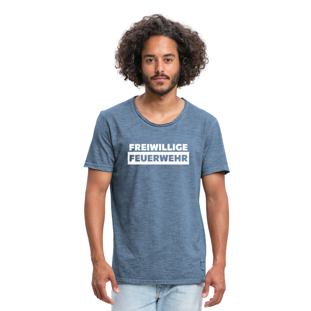 Freiwillige Feuerwehr - Männer Vintage T-Shirt - Vintage Denim