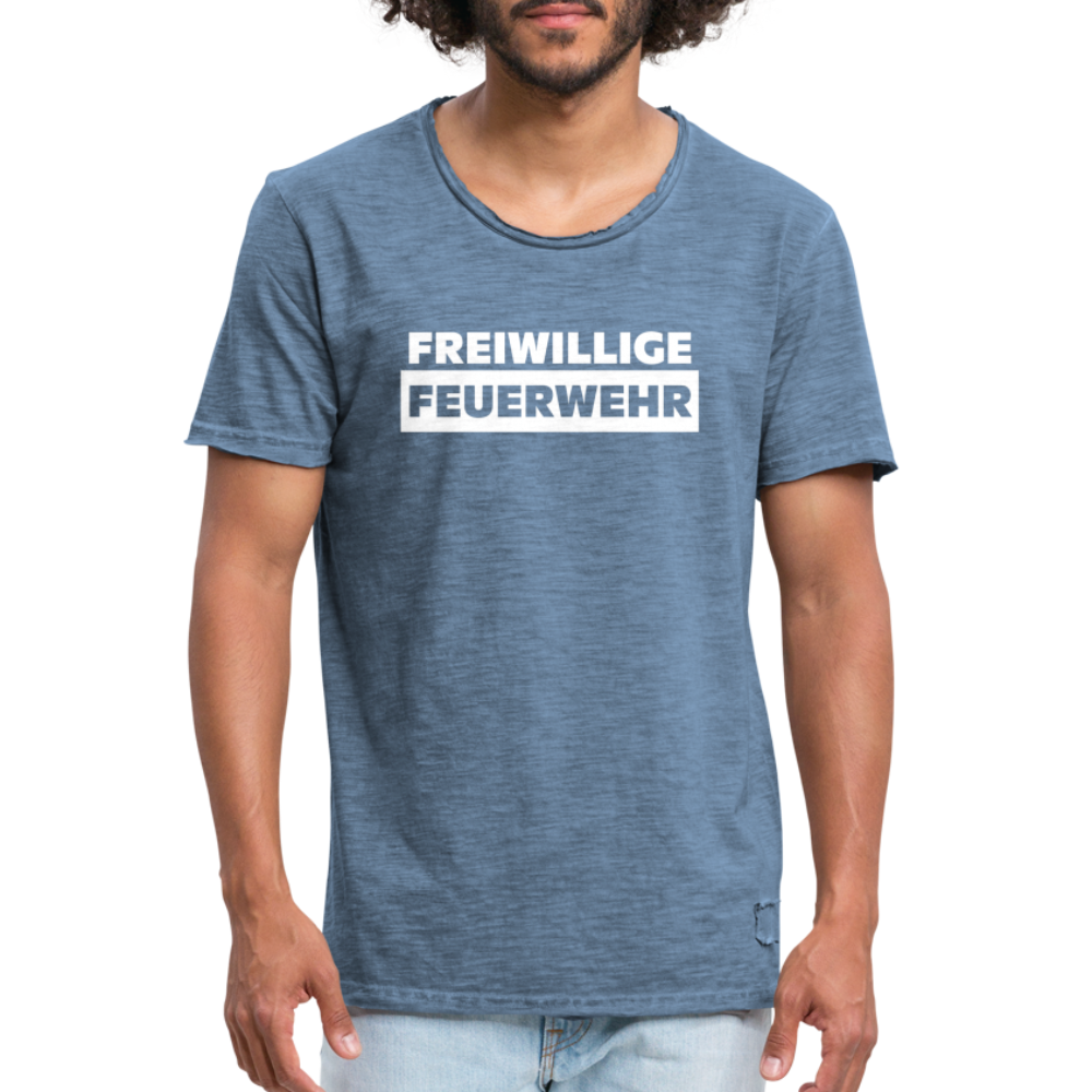 Freiwillige Feuerwehr - Männer Vintage T-Shirt - Vintage Denim