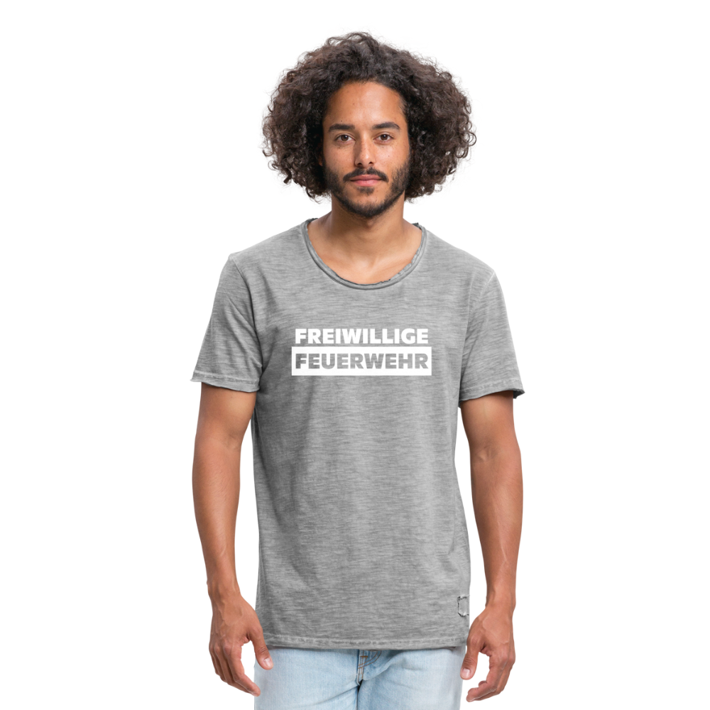 Freiwillige Feuerwehr - Männer Vintage T-Shirt - Vintage Grau