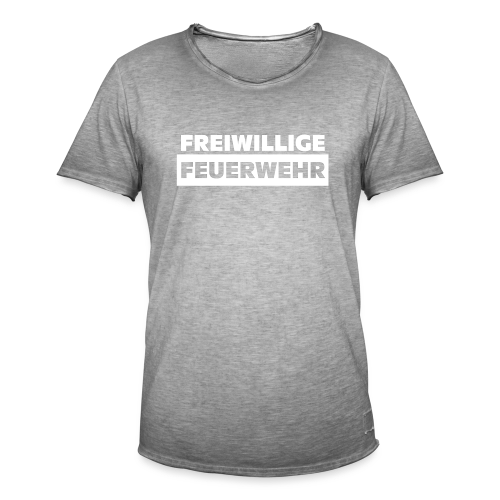 Freiwillige Feuerwehr - Männer Vintage T-Shirt - Vintage Grau