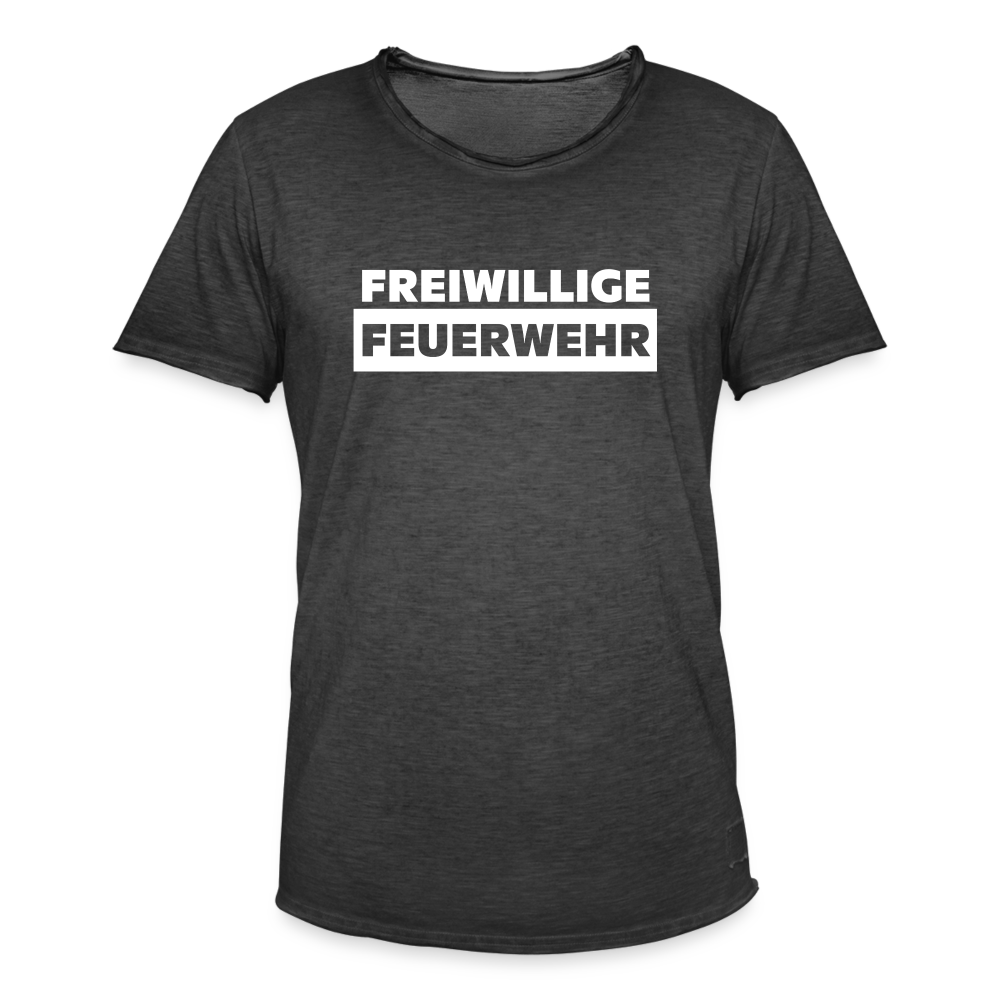 Freiwillige Feuerwehr - Männer Vintage T-Shirt - Vintage Schwarz