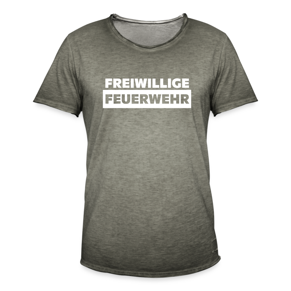 Freiwillige Feuerwehr - Männer Vintage T-Shirt - Vintage Khaki