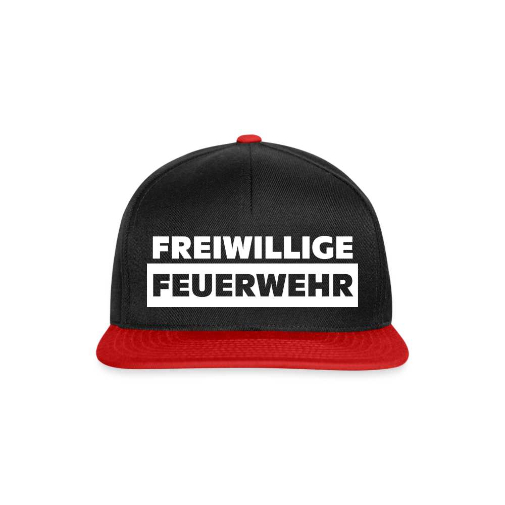 Freiwillige Feuerwehr - Snapback Cap - Schwarz/Rot