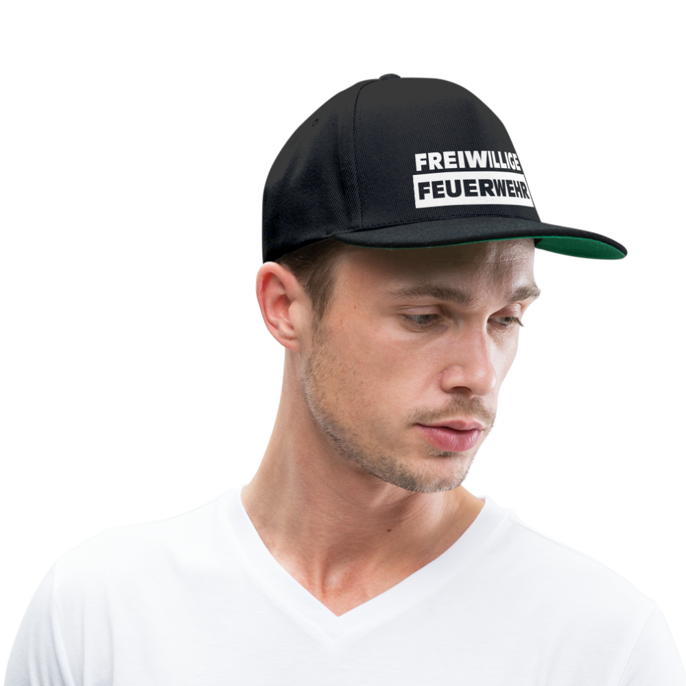 Freiwillige Feuerwehr - Snapback Cap - Schwarz/Schwarz