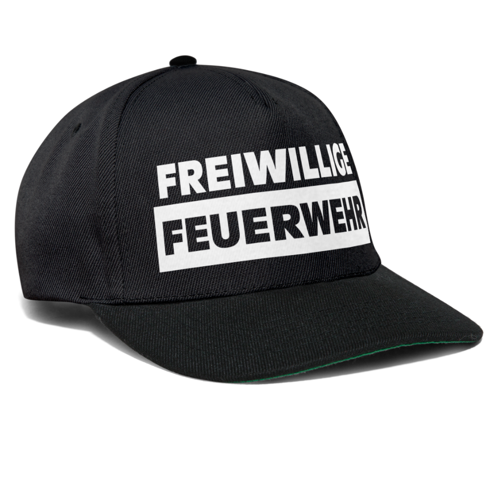 Freiwillige Feuerwehr - Snapback Cap - Schwarz/Schwarz