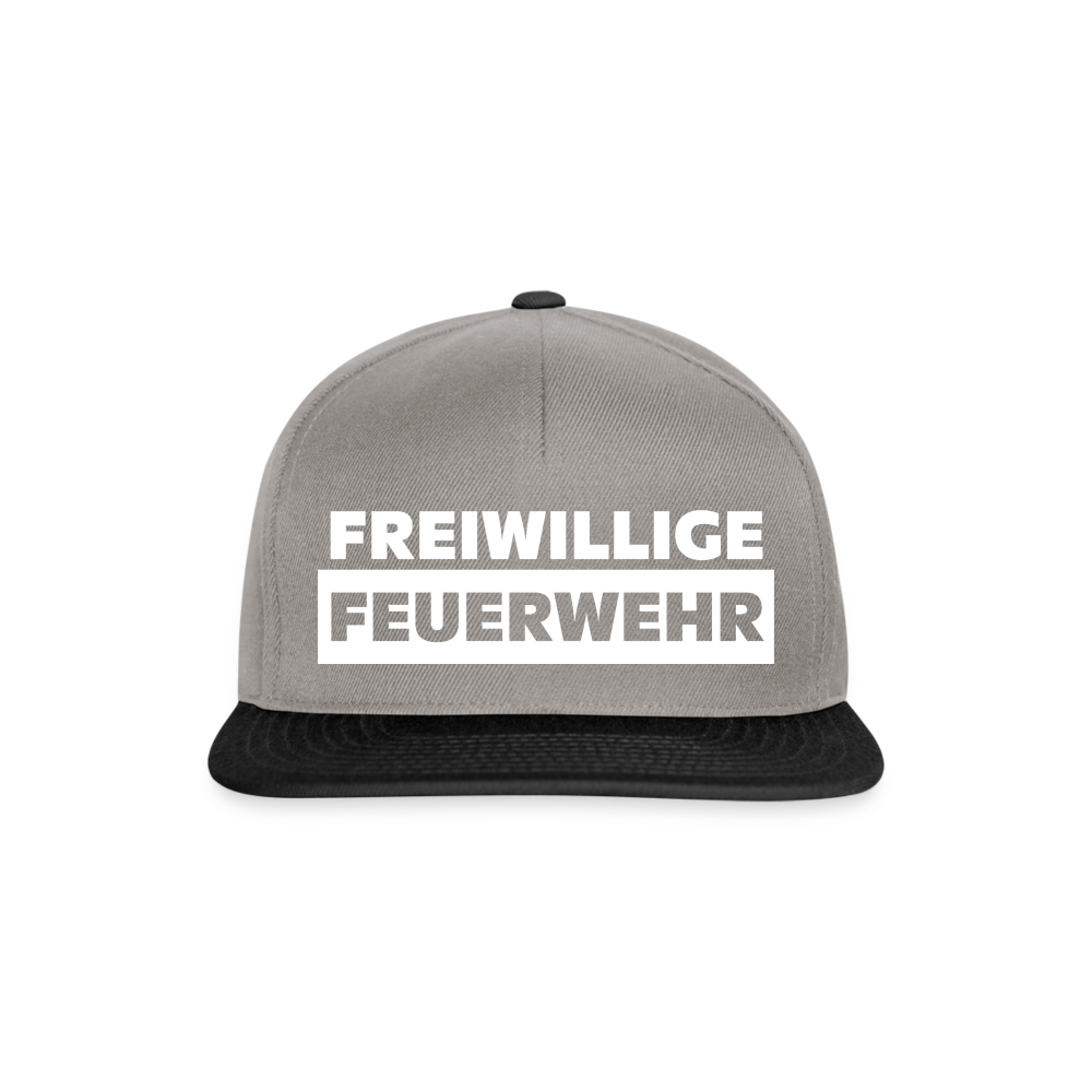 Freiwillige Feuerwehr - Snapback Cap - Graphit/Schwarz