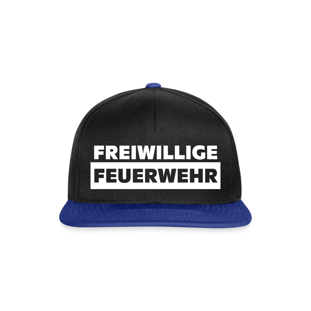 Freiwillige Feuerwehr - Snapback Cap - Schwarz/Königsblau