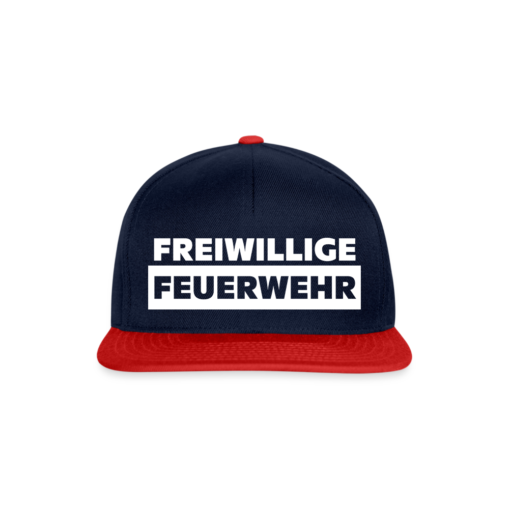 Freiwillige Feuerwehr - Snapback Cap - Navy/Rot