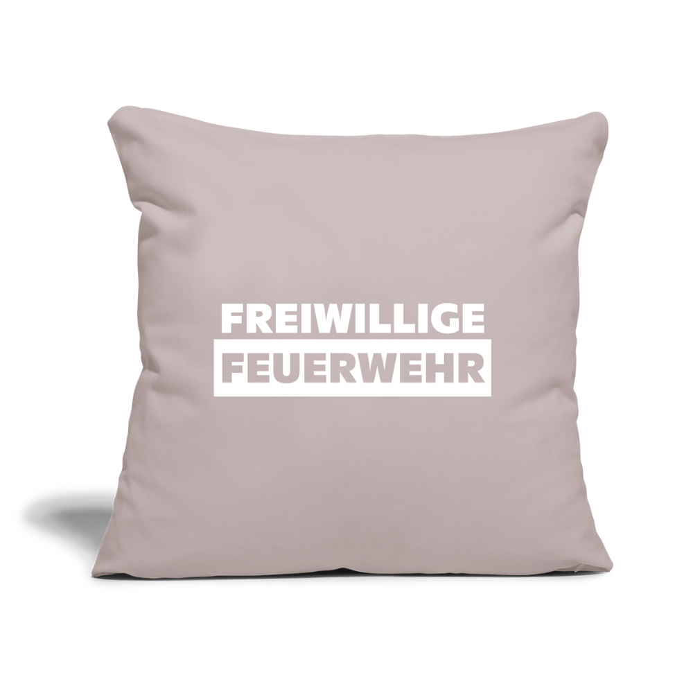 Freiwillige Feuerwehr - Sofakissen mit Füllung 44 x 44 cm - helles Taupe