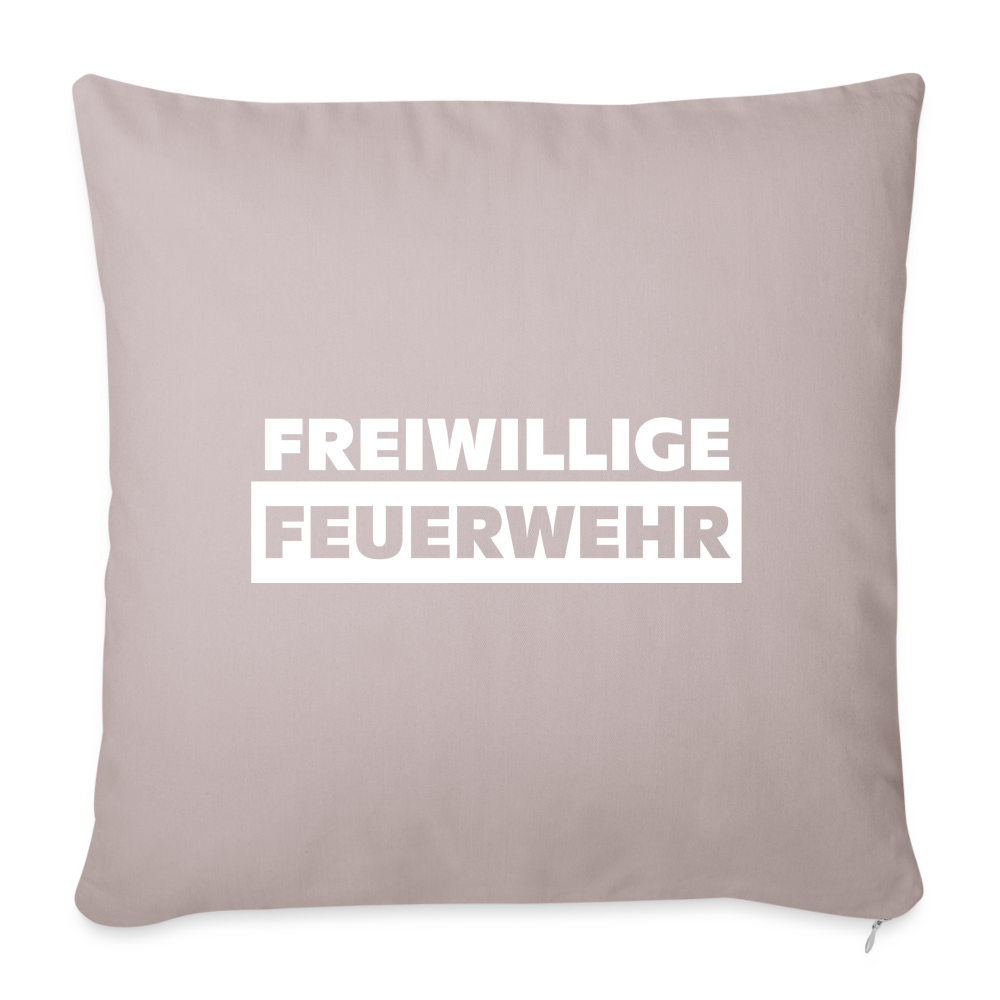 Freiwillige Feuerwehr - Sofakissen mit Füllung 44 x 44 cm - helles Taupe