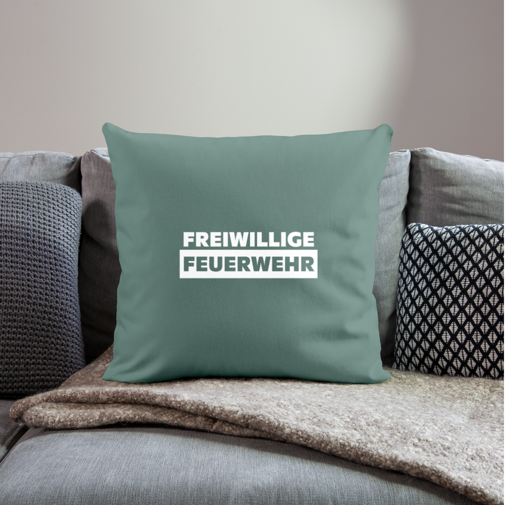 Freiwillige Feuerwehr - Sofakissen mit Füllung 44 x 44 cm - Tanngrün