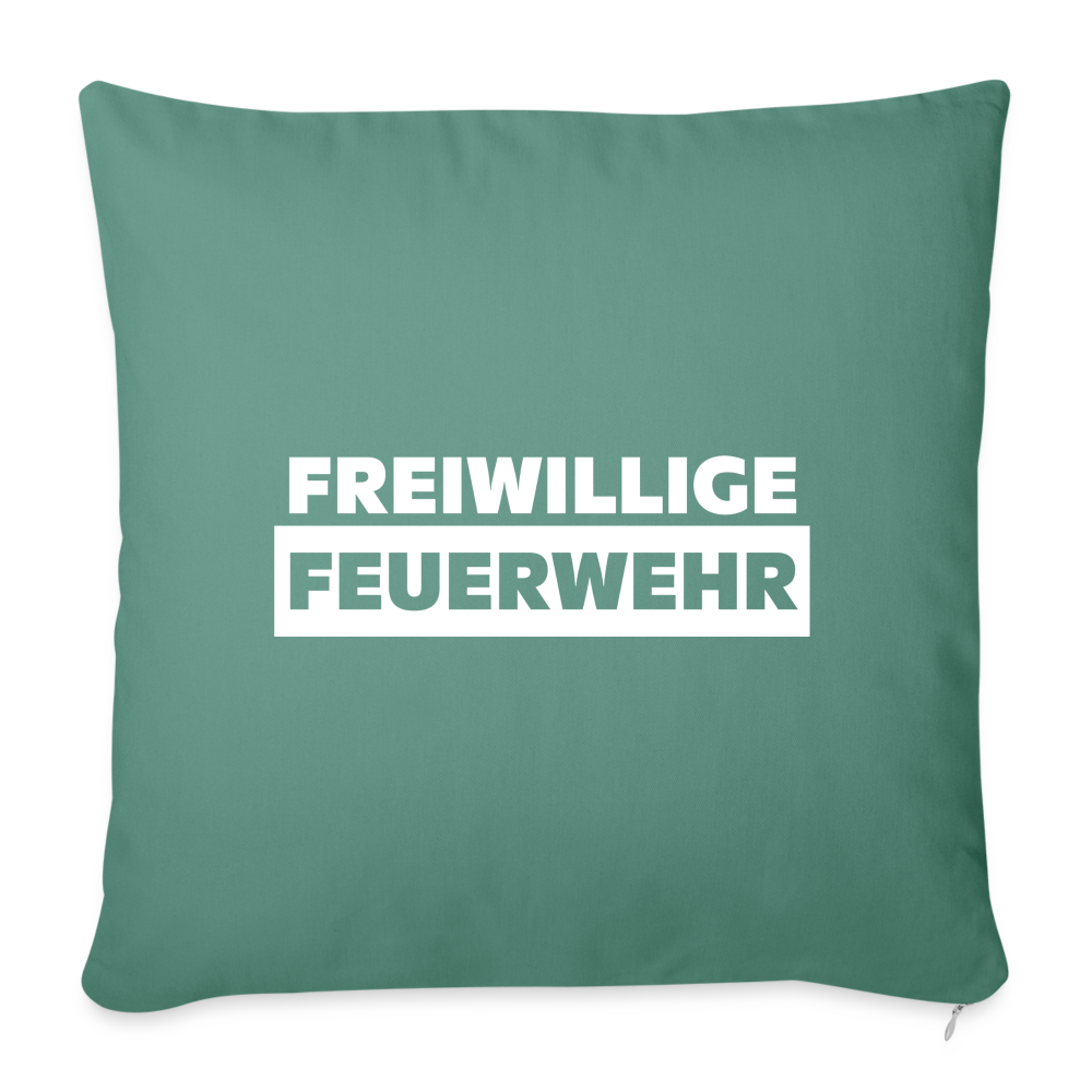 Freiwillige Feuerwehr - Sofakissen mit Füllung 44 x 44 cm - Tanngrün