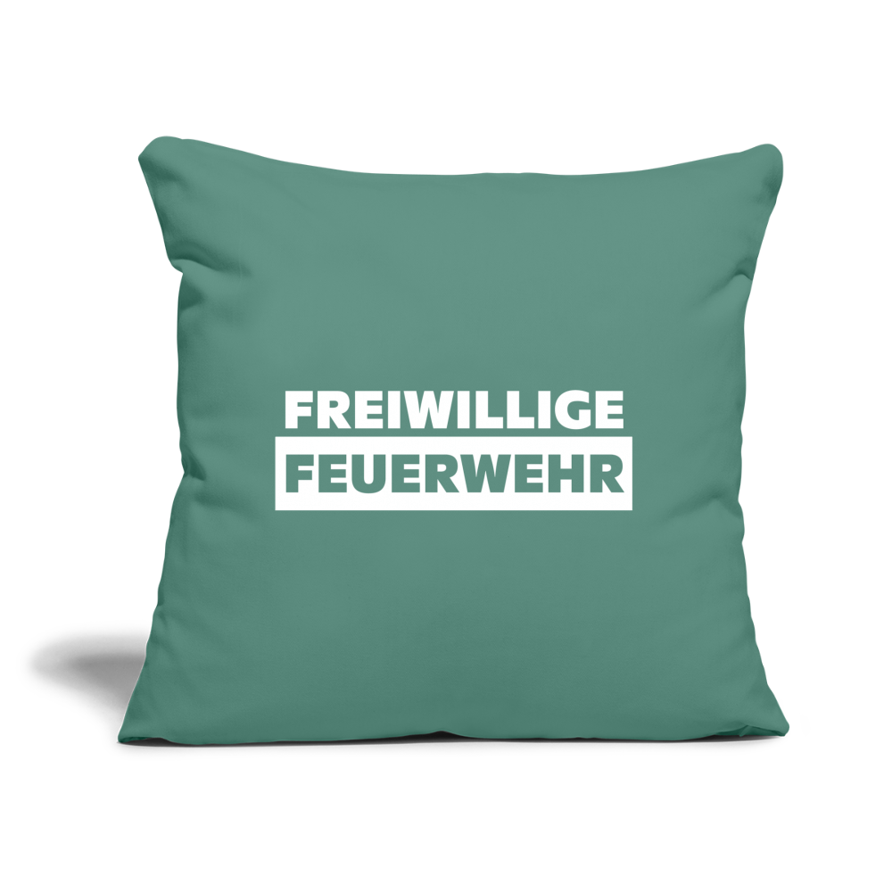 Freiwillige Feuerwehr - Sofakissen mit Füllung 44 x 44 cm - Tanngrün