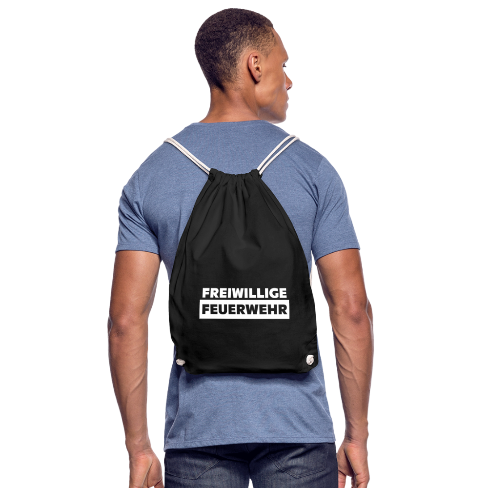 Freiwillige Feuerwehr - Stoffbeutel aus 100% Bio-Baumwolle - Schwarz
