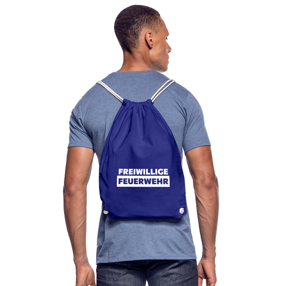Freiwillige Feuerwehr - Stoffbeutel aus 100% Bio-Baumwolle - Königsblau