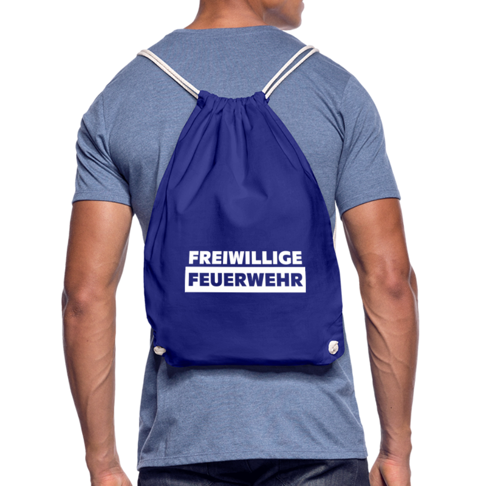 Freiwillige Feuerwehr - Stoffbeutel aus 100% Bio-Baumwolle - Königsblau