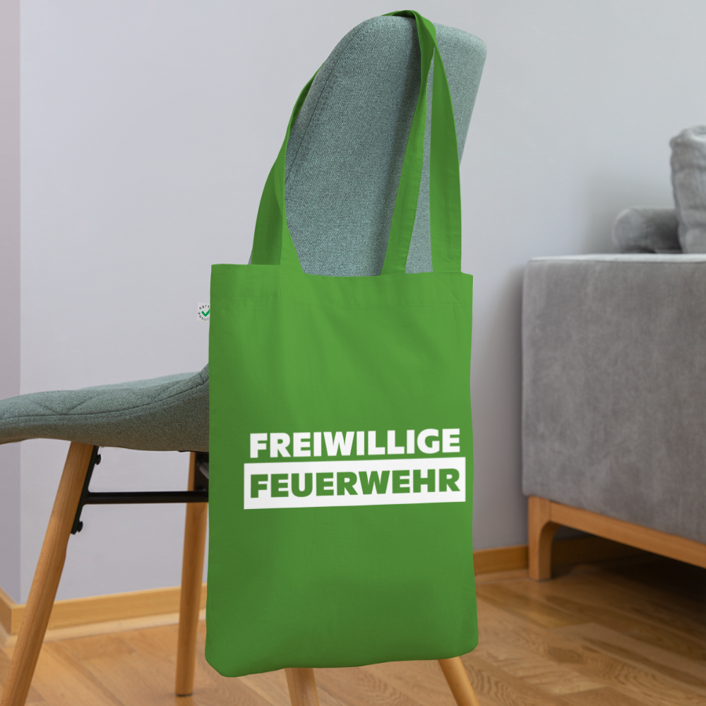 Freiwillige Feuerwehr - Stoffbeutel aus 100% Bio-Baumwolle - Blattgrün