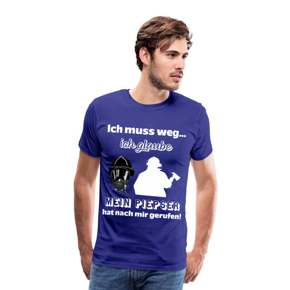 Ich muss weg... Ich glaube mein Piepser hat nach mir gerufen! - Männer T-Shirt - Königsblau