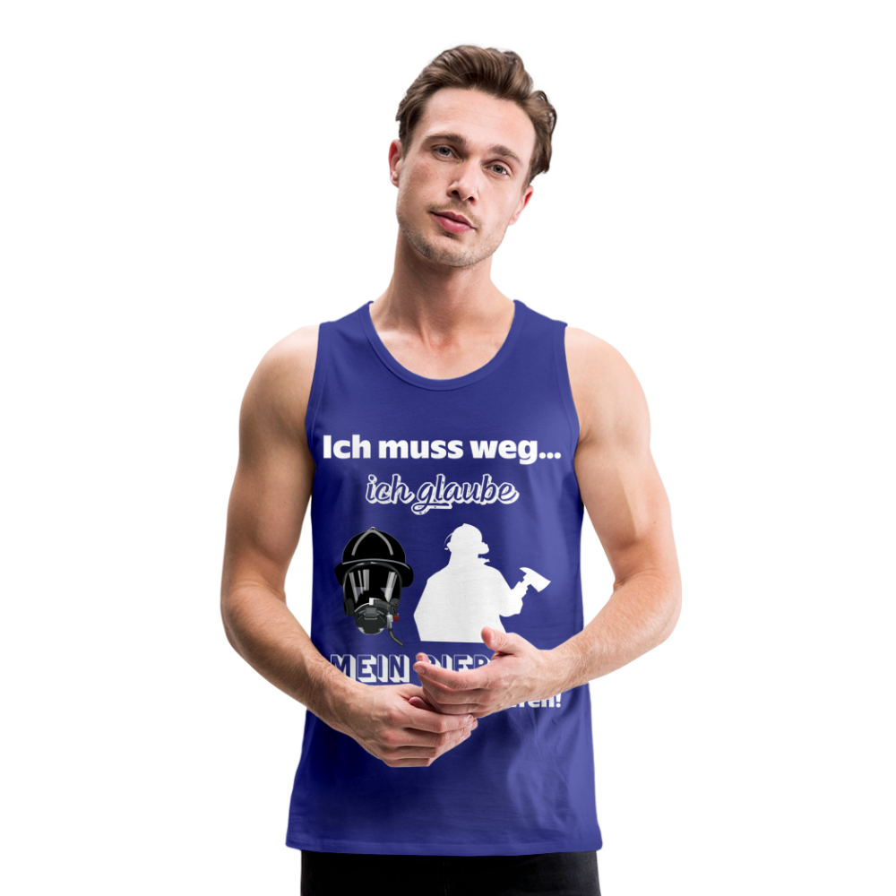 Ich muss weg... Ich glaube mein Piepser hat nach mir gerufen! - Männer Tank Top - Königsblau