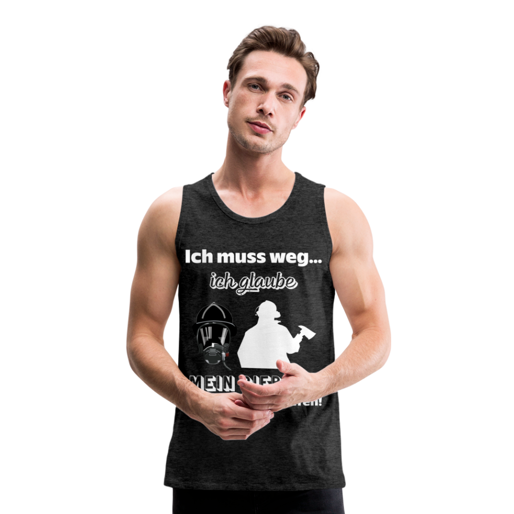 Ich muss weg... Ich glaube mein Piepser hat nach mir gerufen! - Männer Tank Top - Anthrazit